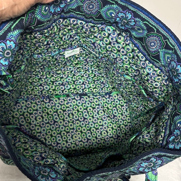 Vera Bradley Blue and Green Paisley 6 piece  Tote Set - Picture 10 of 16